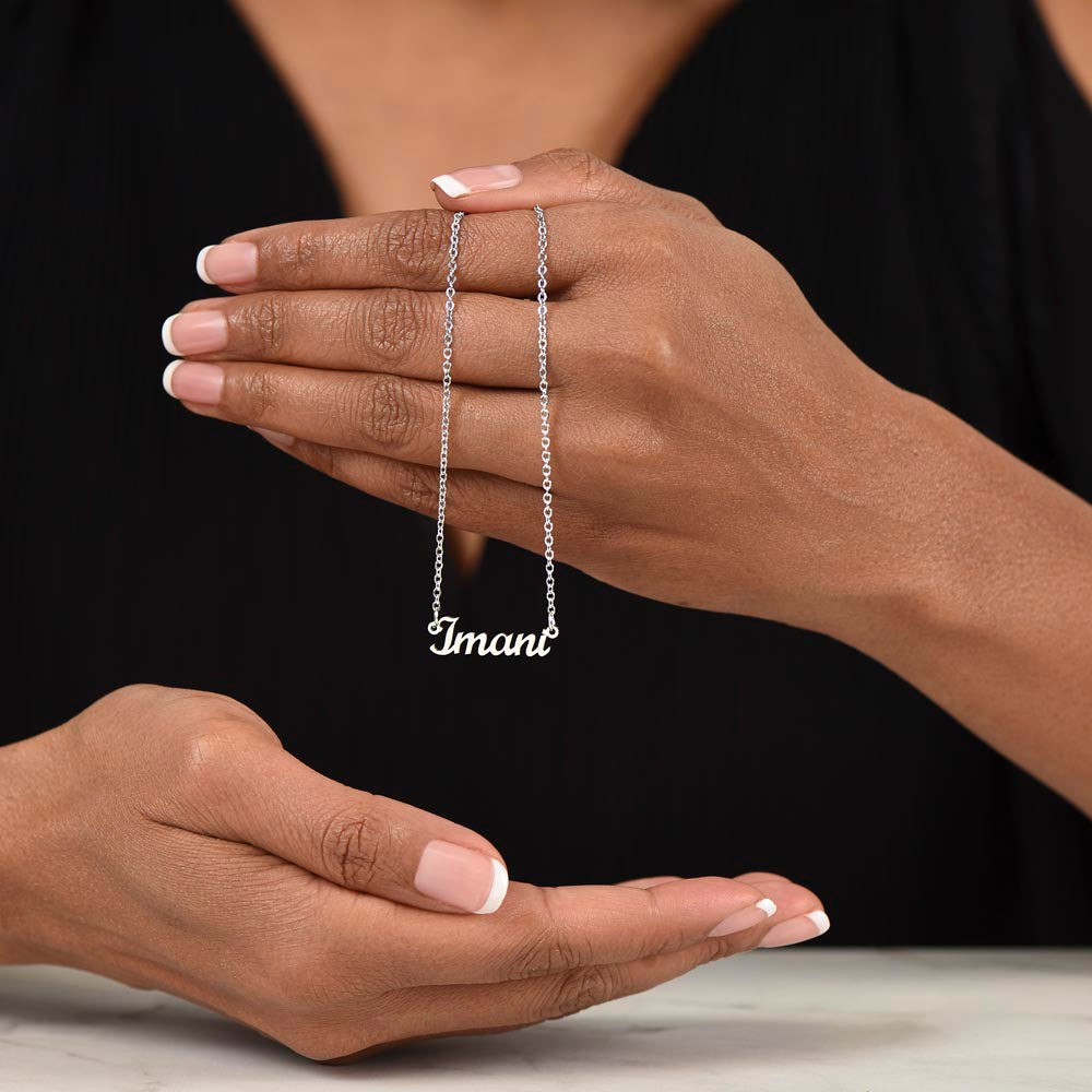Personalized Script Name Necklace – product photo 9 of 10