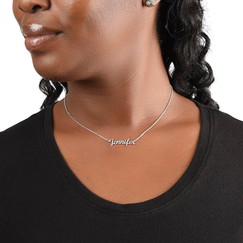 Personalized Script Name Necklace – product photo 8 of 10