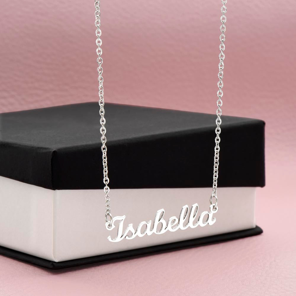 Personalized Script Name Necklace – product photo 3 of 10