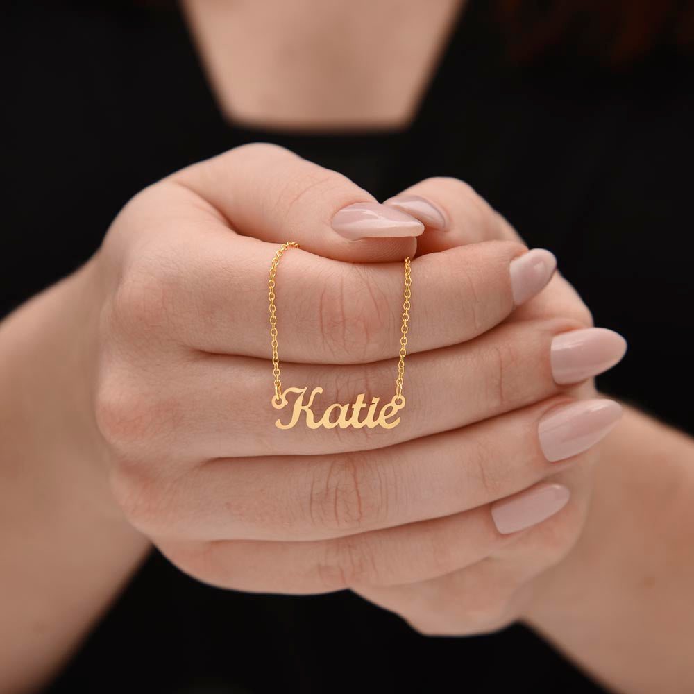 Personalized Script Name Necklace – product photo 4 of 10