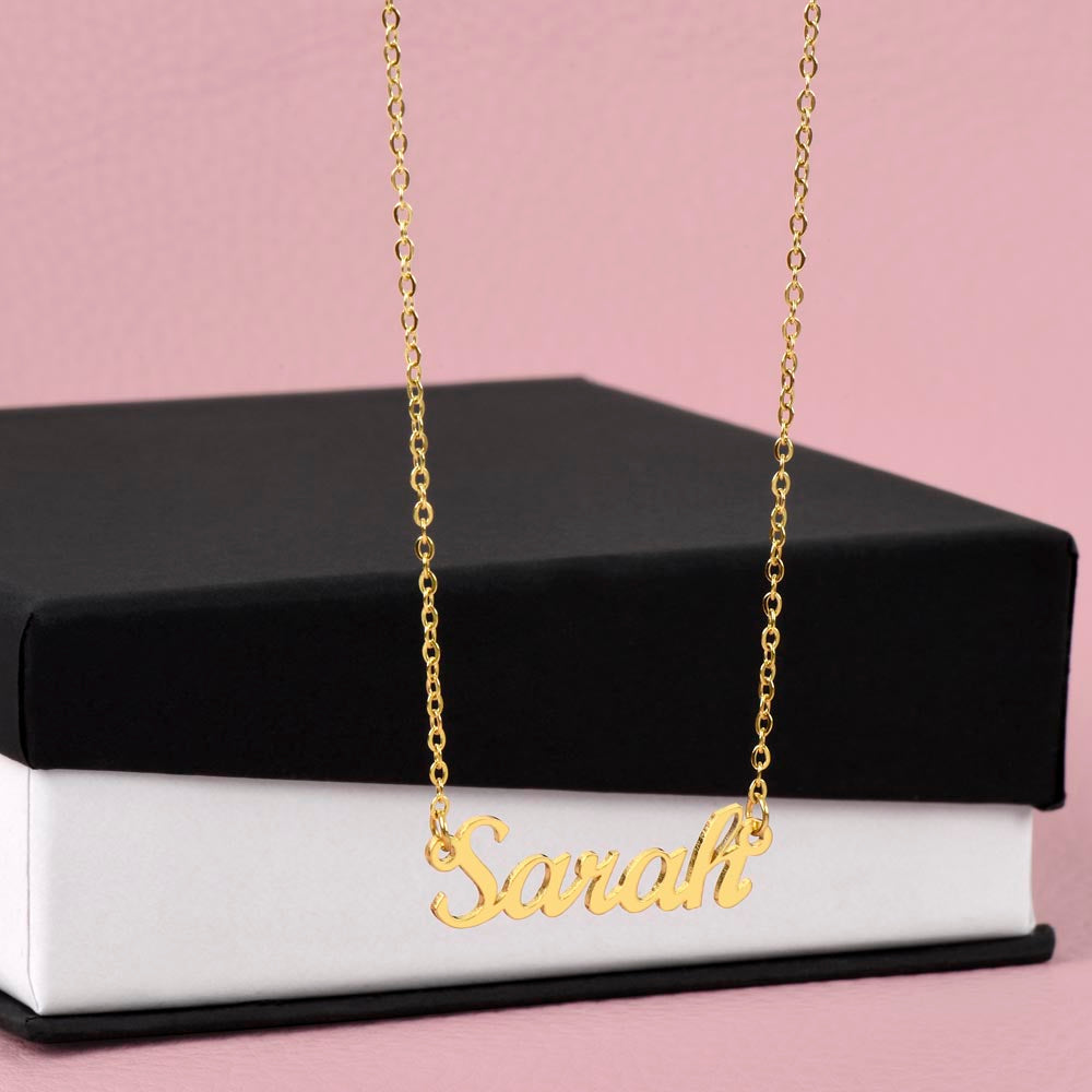 Personalized Script Name Necklace – product photo 7 of 10