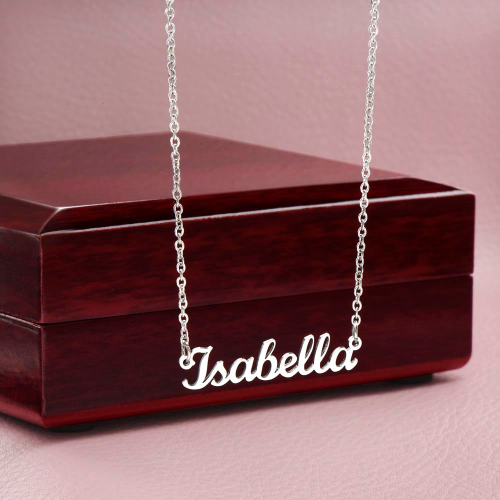 Personalized Script Name Necklace – product photo 6 of 10